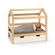 Drewniane łóżeczko dla lalek białe domek Barlia, Musterkind