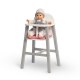 Drewniane krzesełko do karmienia lalek szare VIOLA, Musterkind