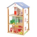 Drewniany domek dla lalek z mebelkami, Tender Leaf Toys