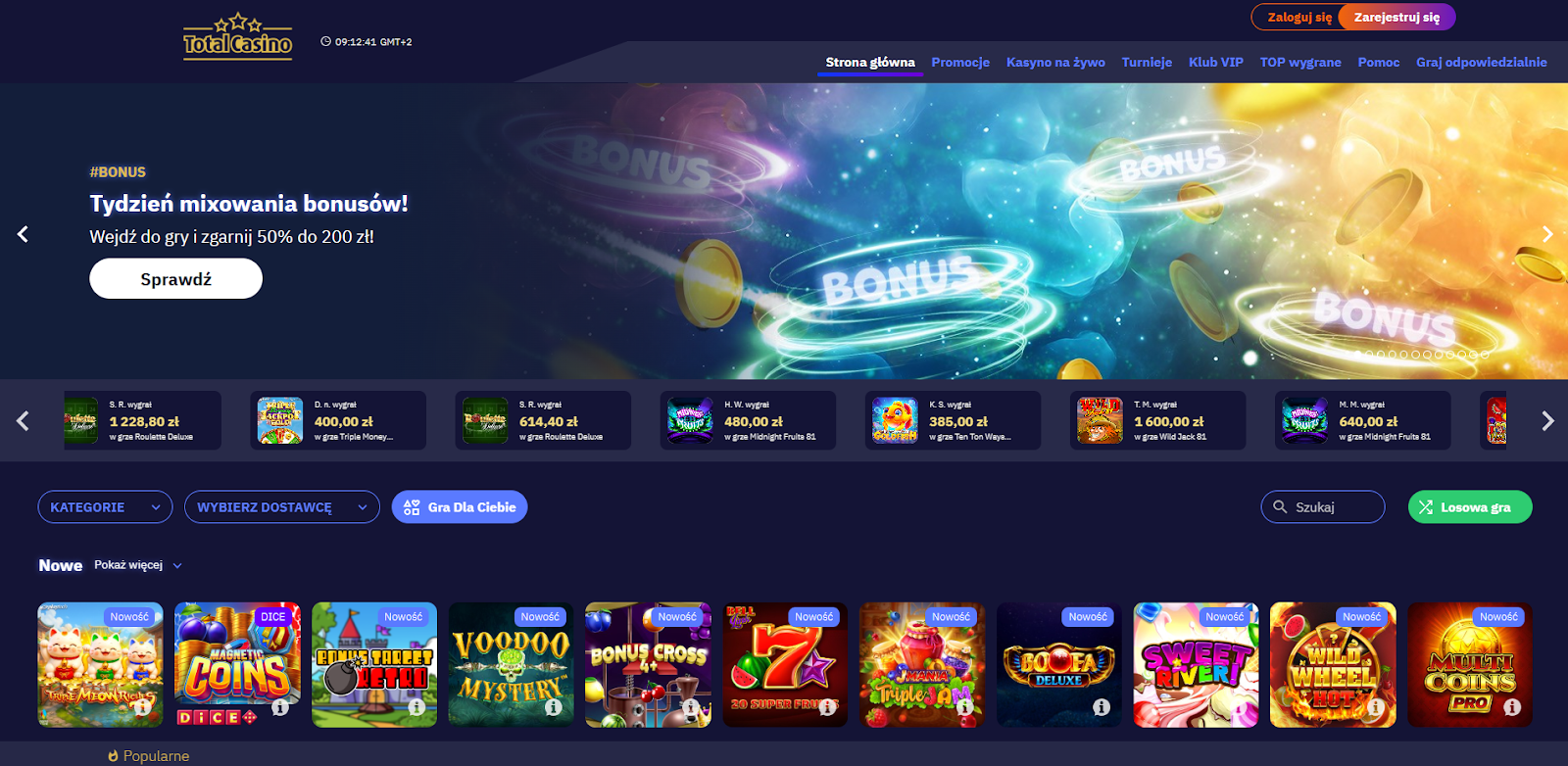 Total Casino kiedy grać